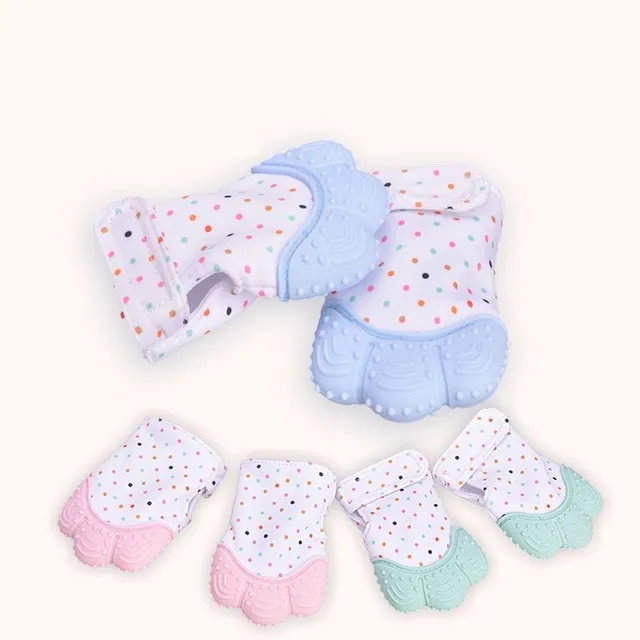 Children's gloves with teether