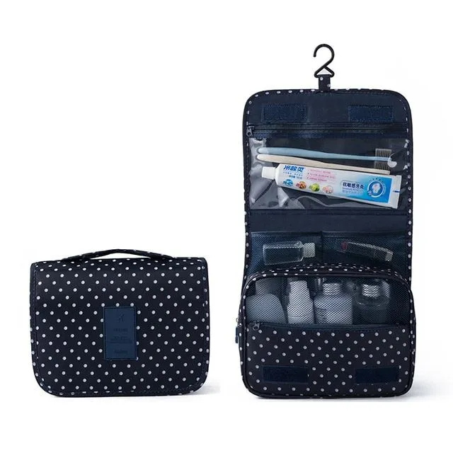 Multifunkční cestovní hygienická taška s věšáčkem