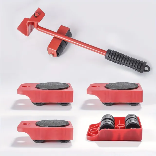 Tool for lifting 5 pieces of furniture, heavy tools for moving, sliders for furniture on pavement, tools for moving furniture