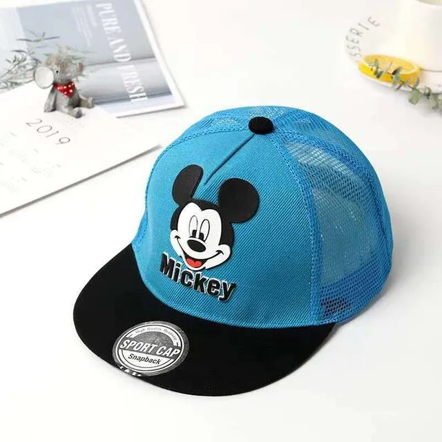 Kids stylish cap with Mickey Mouse patch - various colours