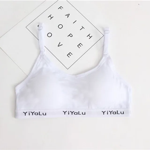 Girls sports bra Gretel white