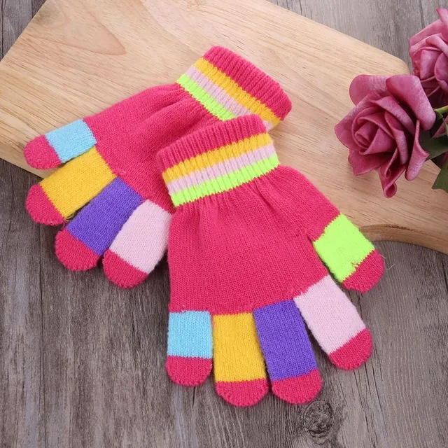 Children's colour gloves A126