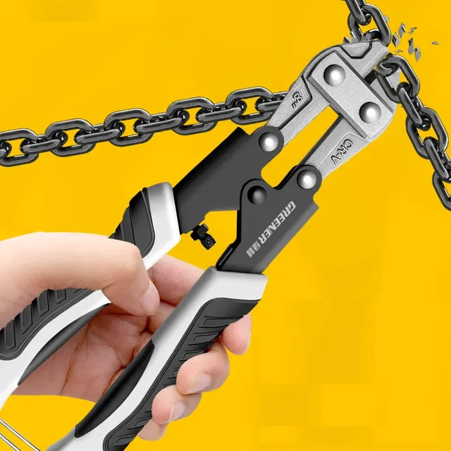 Robust cutting pliers for thick wires and steel rods