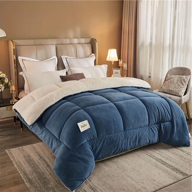 Warm, 3-layer autumn and winter hairdresser 1pc - Comfortable bed linen for bedroom and dorm