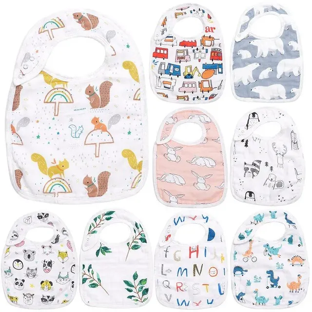 Baby bib wykonane z bawełny bambusowej - miękkie  Bibs dla