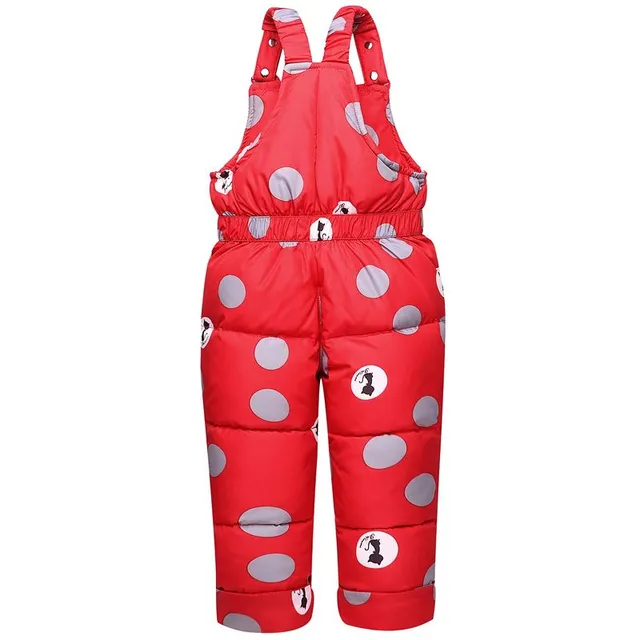 Girls winter set with polka dots - Jacket and trousers - 4 colours