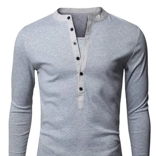 Stylish men's t-shirt with buttons Joseph