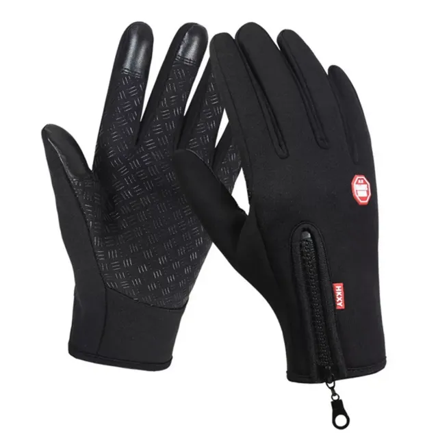 Insoluble winter touch gloves with heating for men and women