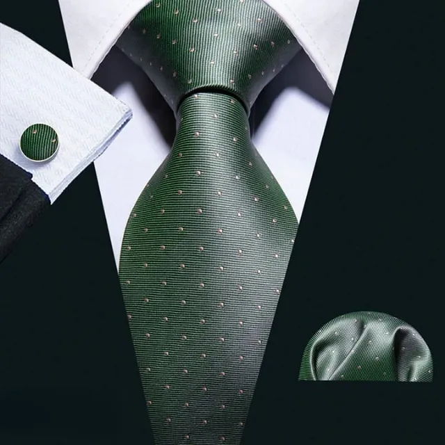 Bărbați set de luxos de cravate, Handkerchiefs, Cuff link-uri