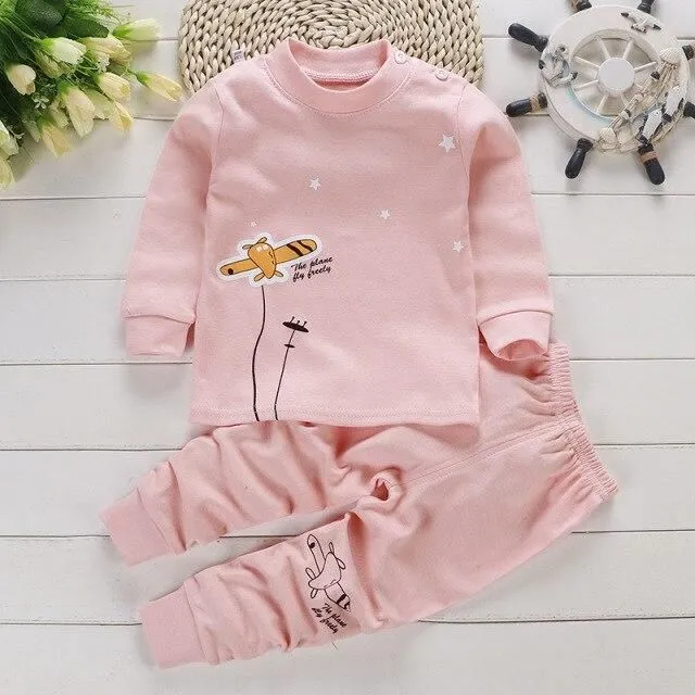 Set de pijamale din bumbac pentru copii