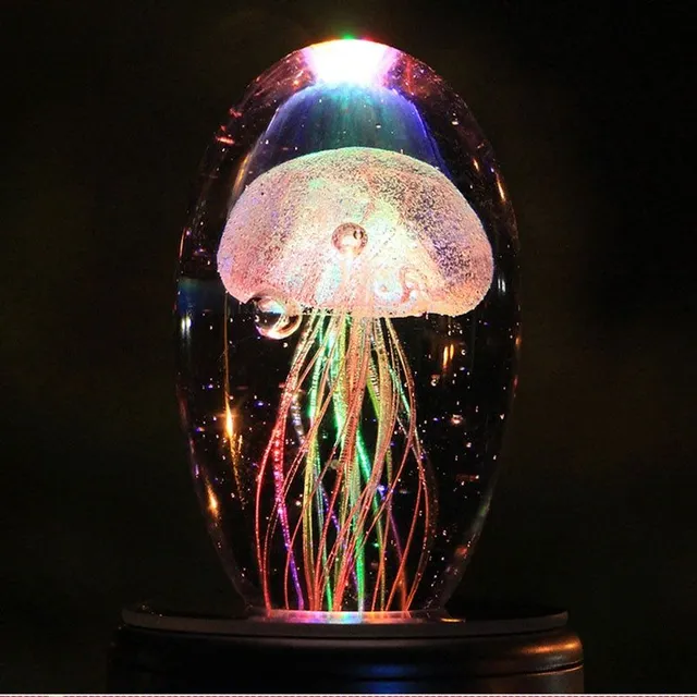 Children's night lamp with jellyfish