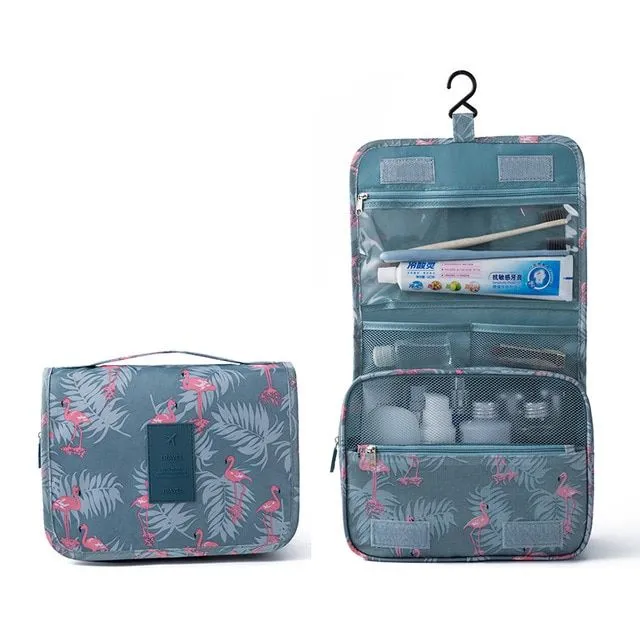 Multifunkční cestovní hygienická taška s věšáčkem
