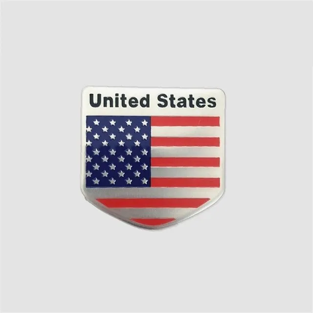 Car sticker flag USA Luz 3