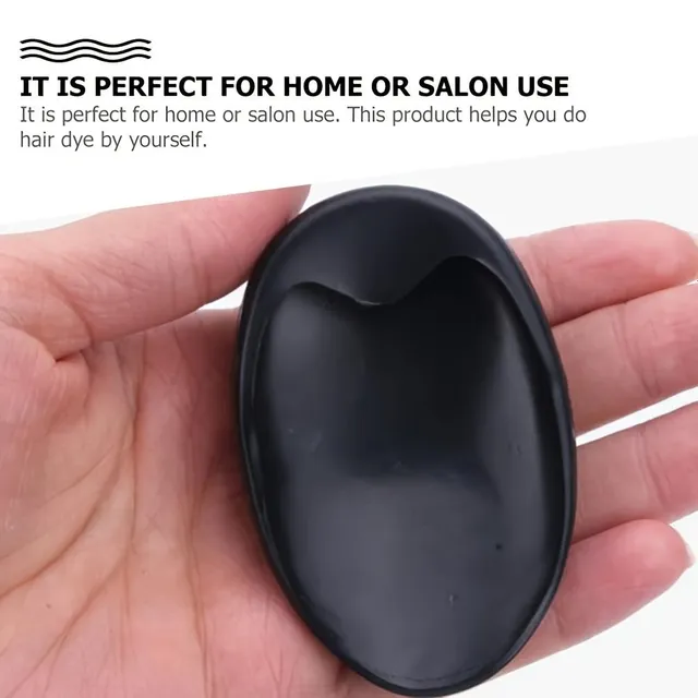 Silicone ear protectors for hair dye