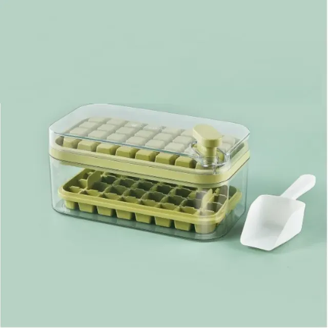 64 box ice maker with one button and storage box