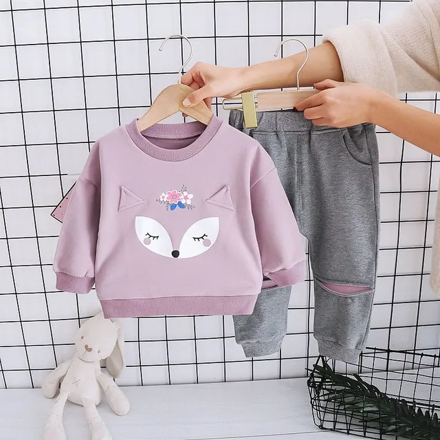 Girl's tracksuit with fox