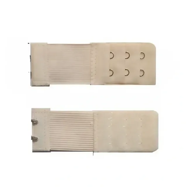 Textile extension circuit for bras with hooks