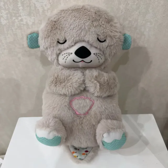 Breathing plush cute otter - Soothing glowing otter with melodies for children