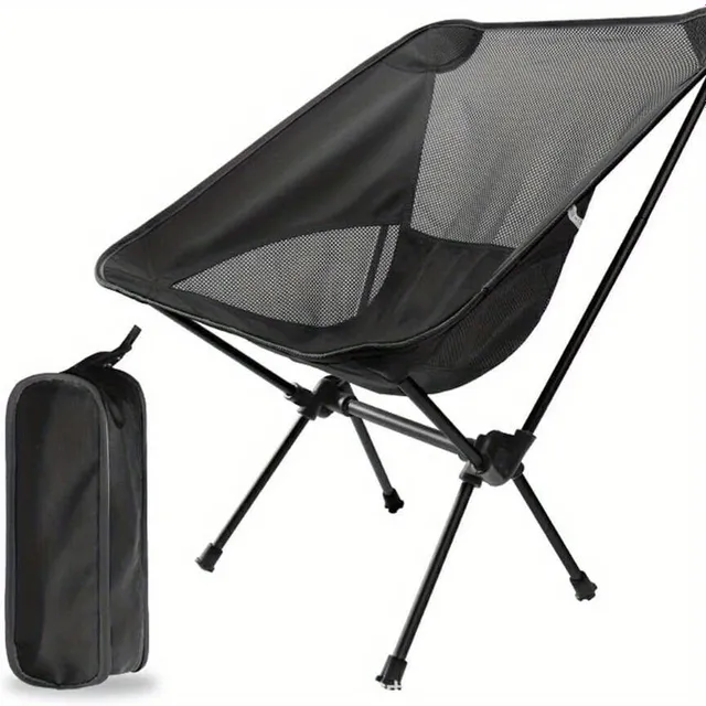 Scaun pliabil ușor și compact - Ideal pentru aventuri în aer liber, drumeții, pescuit și picnic