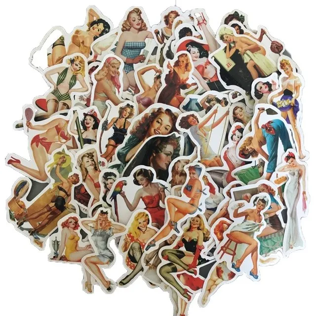 Women's stickers 50 pcs