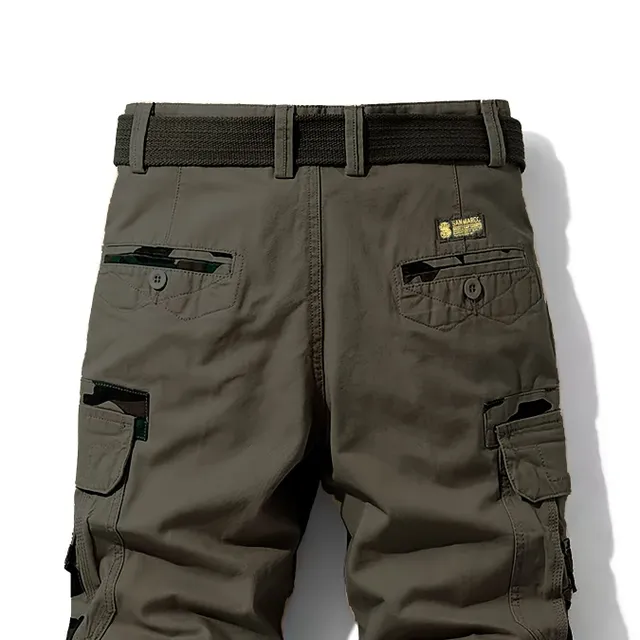 Pantaloni scurți bărbați eleganți 100% bumbac cu design marinăresc și buzunare
