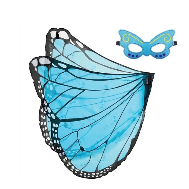 Costum pentru fetițe cu motiv de zâne fluture