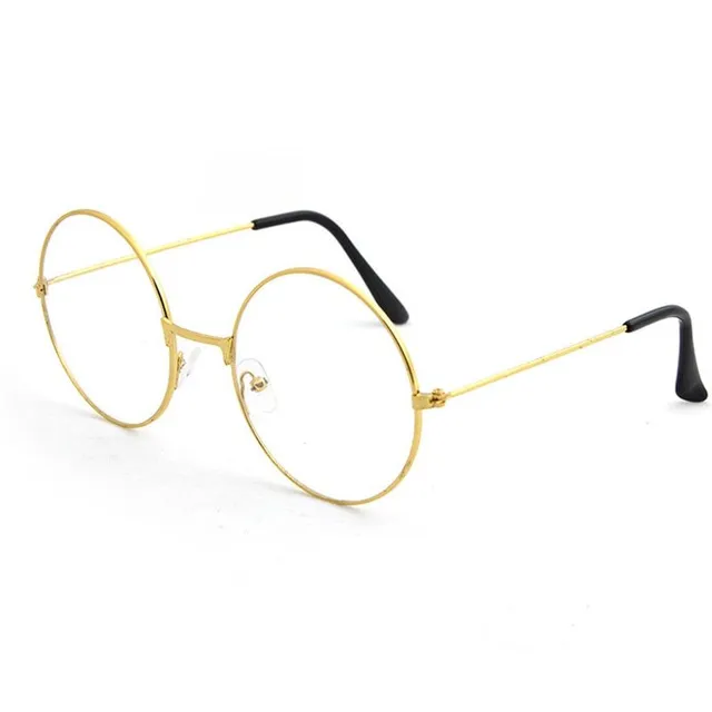 Stylové retro brýle Falty gold