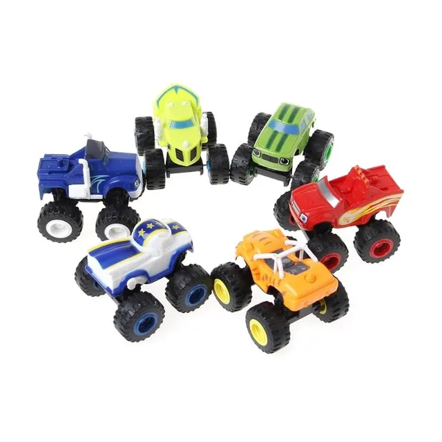 Set mașinuțe monster truck - Blaze Machines 6 bucăți