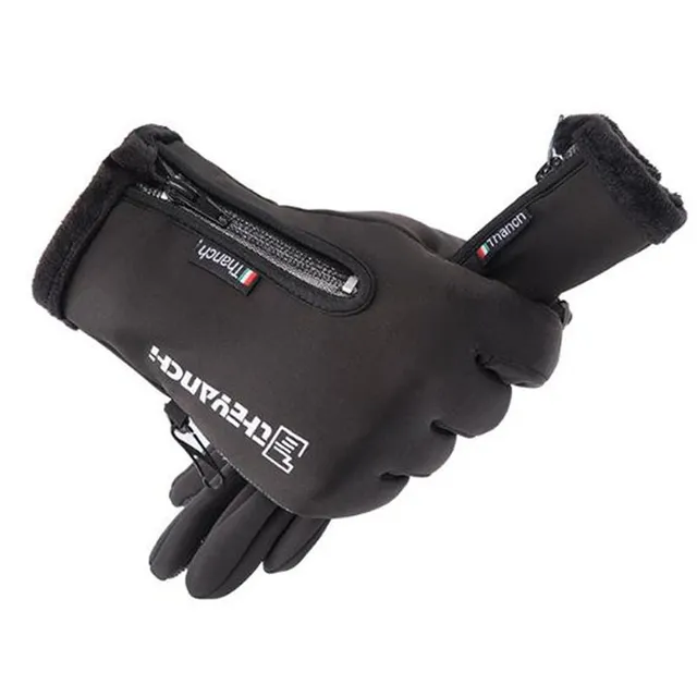 Unisex insulated gloves with touch fingers