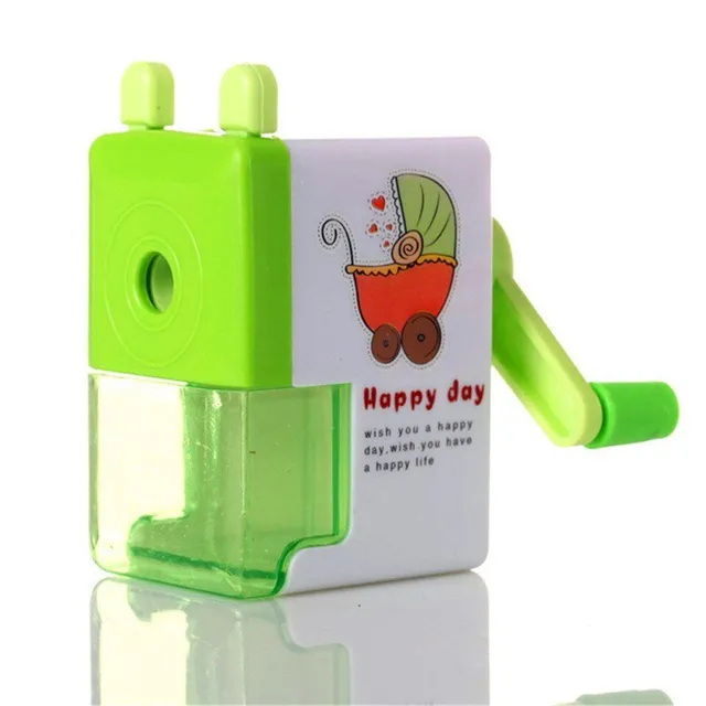 School pencil sharpener with cute animal motif