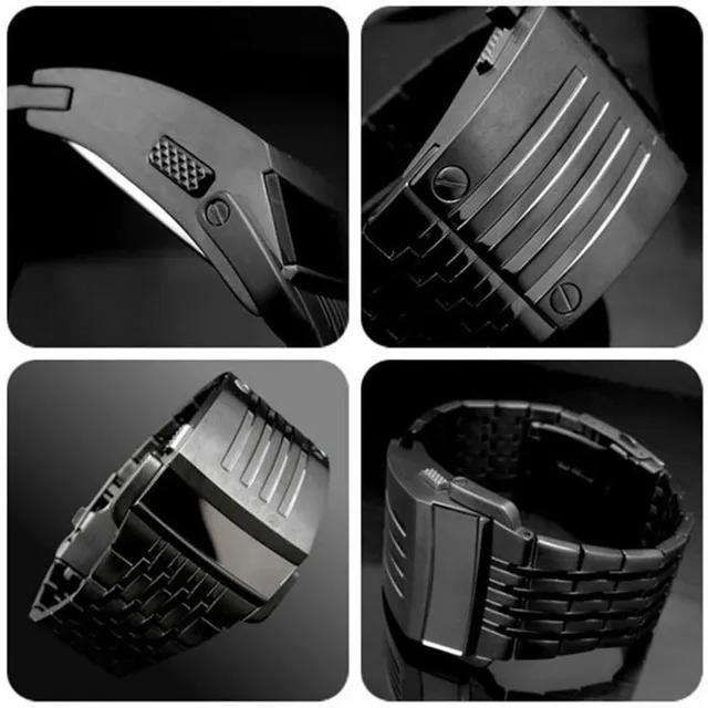 LED wristwatch with automatic power saving mode - Elegant