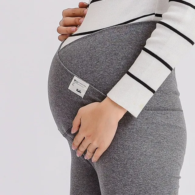 Wygodne legginsy ciążowe z wysoką talią