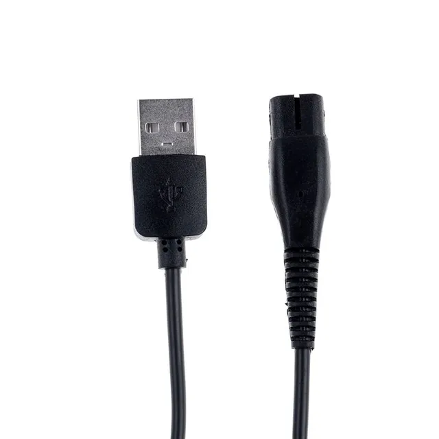 USB tápkábel DC 2-villás elektromos borotvához