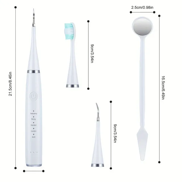 Periuță de dinți electrică 6 în 1 cu funcție de îndepărtare a tartrului, de călătorie, pentru îngrijirea frumuseții dentare