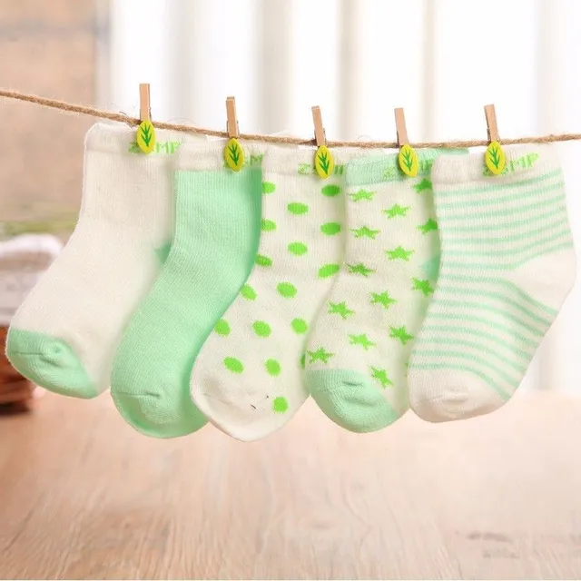 Detské ponožky páry Daryl zelena 3