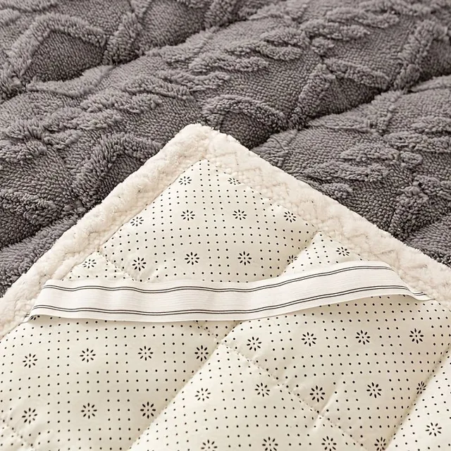 Gentle and breathable mattress pad - Milky fleece thin with cotton buckle