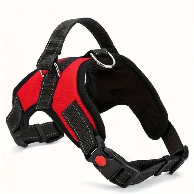 No-drawing reflex adjustable dog harness with handle