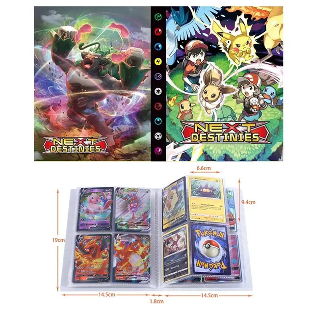 Anime album dla kart kolekcjonerskich Pokémon VMax