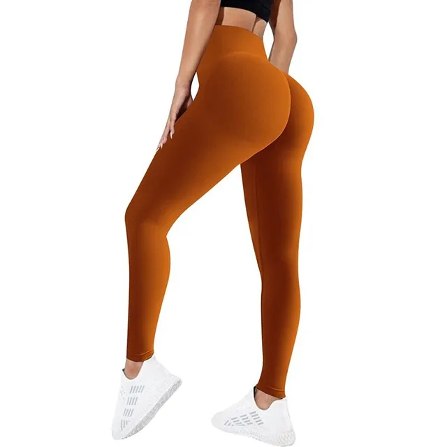 Legginsy damskie z wysokim stanem i seksownym efektem push-up do uprawiania sportu i fitnessu