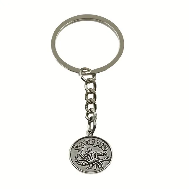 Keychain with 12 zodiac signs - Cancer, Beran, Lion, Weight, Virgin, Gemini