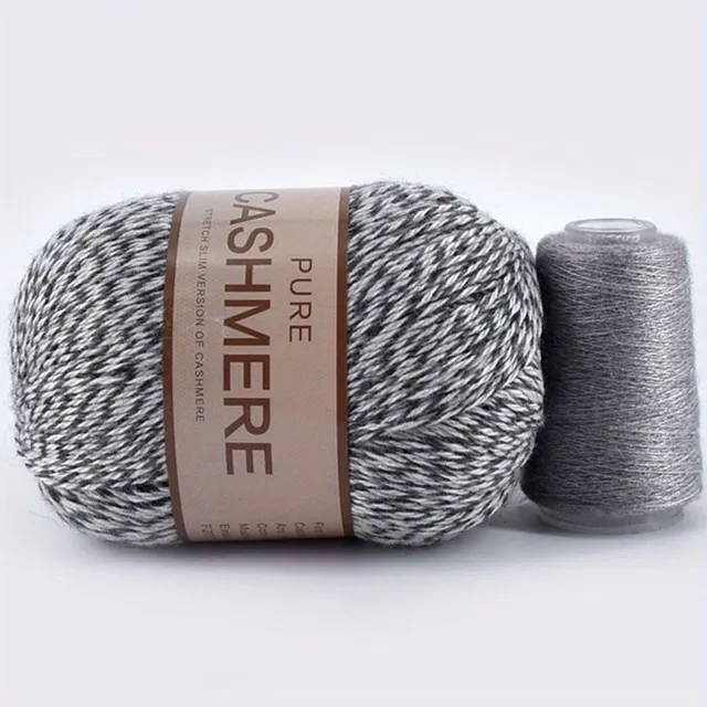 Beautiful 98% cashmere yarn for hand knitting and crochet - soft and suitable for machines - ball for scarves, sweaters and more