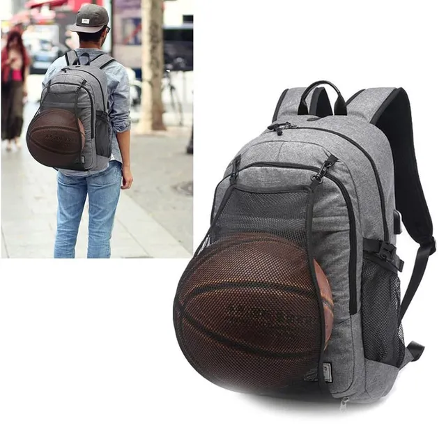 Backpack with ball net