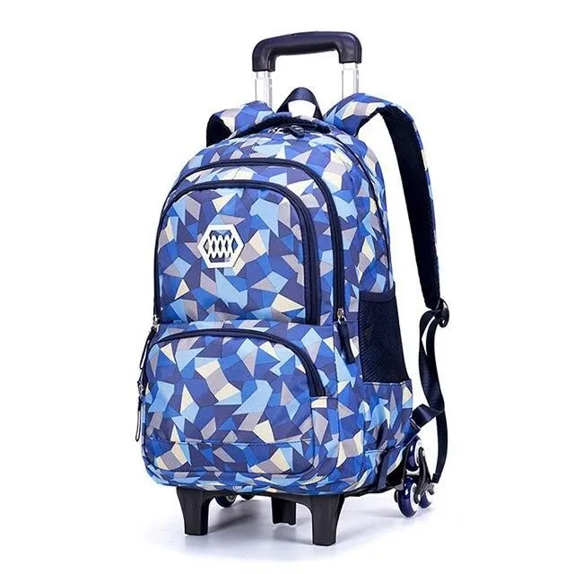 School backpack on wheels