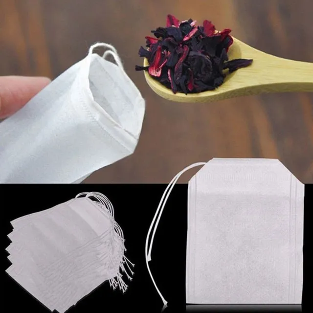 Tea bags made of natural material