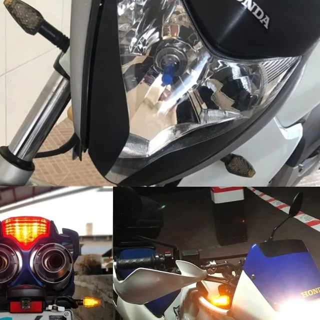 Indicatoare LED pentru motocicletă, set de 4 bucăți