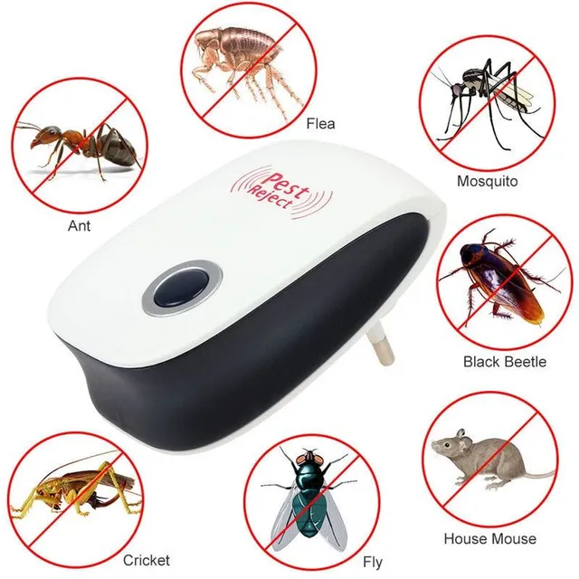 Refulant electronic cu ultrasunete împotriva insectelor și dăunătorilor