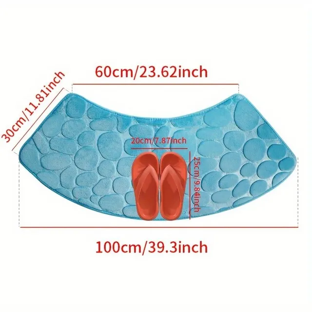 Bathroom mat tiles - rounded corners, soft, anti-slip, fast-drying, absorb water, for household use, bathroom, bath mat, bathroom accessories, bathroom decorations