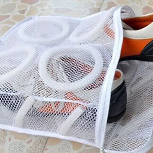 Machine washable net shoe cover