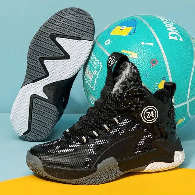 Spring and autumn basketball shoes for boys - breathable, wear-resistant, for children of middle and school age