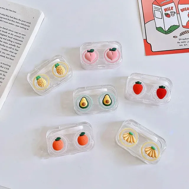 Contact lens case - fruit